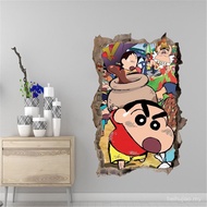 New Product Crayon Shin-Chan Anime Wall Sticker Cartoon Two-Dimensional Sticker Dormitory Decoration