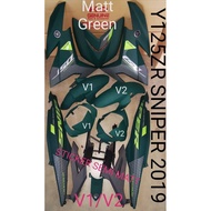 HLD YAMAHA Y15ZR V2 SNIPER 2019 COVER SET MATT GREEN