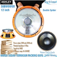 Subwoofer Ashley 12 Inch Double Spider Compour 12S Komponen Sound