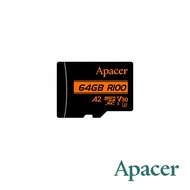 【Apacer】64GB MicroSDXC U3 V30 A2 Class10 記憶卡 100MB/s 公司貨