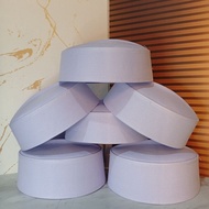 White Kalbut Cap, Premium Kalbut Songkok, Computer Embroidery, songkok lelaki dewasa, songkok, kopia