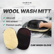 CARVIX | Wool Wash Mitt Anti-Scratch Car Wash Mitt Car Wash Gloove Sarung Tangan Cuci Kereta