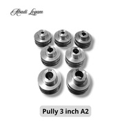 [3 inch A2] CNC Aluminum Pulley – Hole Size 12mm to 25mm/d
