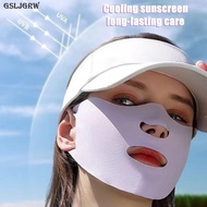 Women Men Sunscreen Mask Outdoor Sports Cycling Breathable Washable Reusable Double Layer Ice Silk Masks Anti-UV Sun Face Cover
