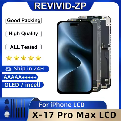 OLED X LCD For iPhone 14 15 Pro Max Display 16 16 Pro 17 17 Pro Max 3D Touch Digitizer Incell For iP