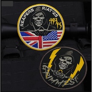 Outdoor Bag Accessories Velcro Badge No. 493 Flight Brigade F35 Backpack Tactical Patch Embroidery U