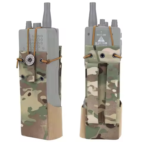 Tactical Universal Radio Pouch MPU5 PRC163 152 148 PTT Holder Bag Walkie-talkie Storage Pocket FC St
