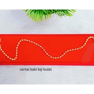 Rantai Kaki Biji Sawi Emas Korea Cop 916 Gelang Kaki Emas Korea Rantai Kaki Emas Bangkok