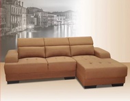 NUCCA 6236 Teddy L shape sofa set [Can choose colour] [Water Resistance Fabric or Casa Leather]