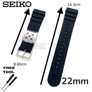 (Original) Seiko Prospex 22mm Black Silicone Strap For Arnie SNJ025P1 R043011J0