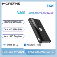 MOREFINE M6 Intel Alder Lake N200/N100 Mini PC  LPDDR5 Dual M.2 NVMe WiFi 6 Triple Display Windows G