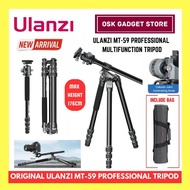 Ulanzi MT-59 Multi Function Professional Tripod | Aluminium | Max Height 176cm | Tripod & Monopod | 
