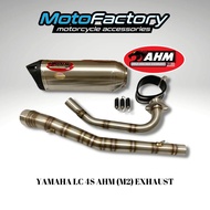 AHM 4-STROKE M2 SERIES RACING EXHAUST YAMAHA LC135 4S STAINLESS 28MM #READY STOCK #100%ORIGINAL