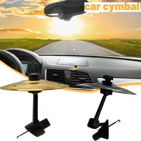 Car Crash Cymbal Hand-shooting Car Drum Cymbal Universal Auto Air Ventilation Port Clip-On Cymbals C