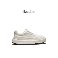 HautTon HautTon Thick-Soled White Shoes Men 2026 New Style Mesh Breathable Casual Heightening Sports