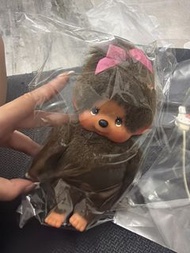 Monchhichi Doll with Pink Bow