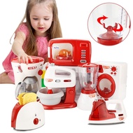 Kitchen Toy Pretend Play Toys Kids Kitchen Playset Household Simulation Kitchen Appliances with Light and Music Cooking Toys