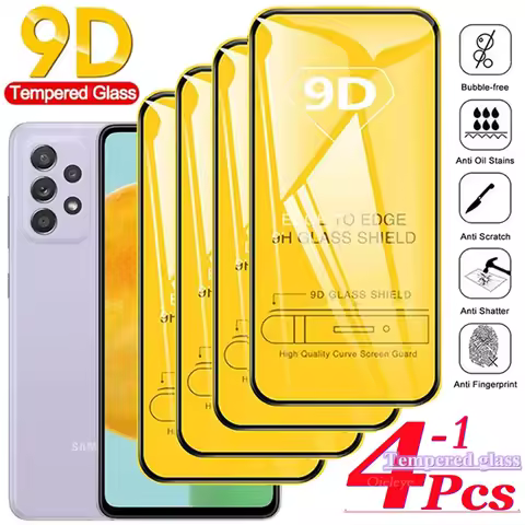 1-4PCS Full Cover Screen Protector For Samsung A73 A72 A71 A70 A25 A24 A22 A20 M52 M51 M32 M31S M31 