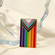 GB Transgender Flag Enamel Lapel Pin Pride Flag Rectangle Pin