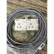 Extension Wire Trailing Socket Plug 1 / 2 / 3 / 4 Way Wayar Extension