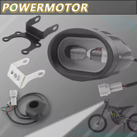 for Surron Light Bee Accessories Motorcycle Front Headlight Switch with Bracket Plug Motocross Parts