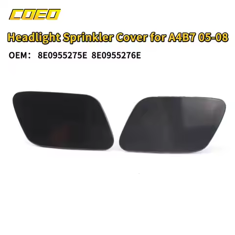 Car Headlight Washer Nozzle Cover Cap Replacement for Audi A4 B7 2005-2008 8E0955276E 8E0955275E