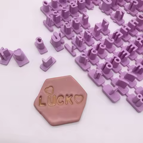 6-8mm Letter Stamp for Polymer Clay Jewelry diy Message Brand Logo Text Emboss Seal Tool Alphabet Di