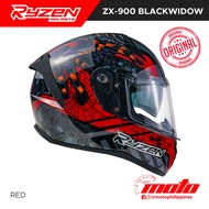 RYZEN ZX-900 Blackwidow Full Face Dual Visor Helmet