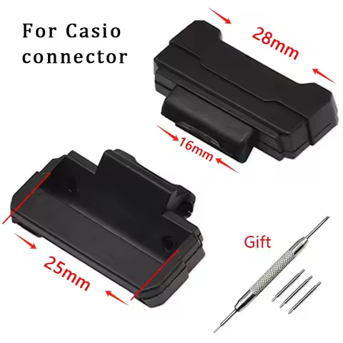 For Casio 16mm Silicone TPU Plastic Watch Band Adapters DW-5600 DW-6900 GA-100 GDF-100 GLS-5600 GW-M