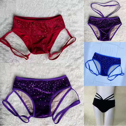 2026 Pole Dance Clothing For Women Velvet High-Waist Shorts Hip Hop Performance Stage Wear Pole Danc