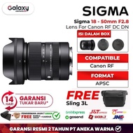 Promo Sigma 18-50Mm F2.8 Dc Dn Contemporary For Canon Rf Lens 18-50 Mm Apsc Official Warranty