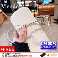 Transparent Spectacle Frame TR90 Myopia Glasses With Degree Women Man Anti Blue Iight Anti Radiation