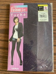 GUNZE Tuche Fashion Leg日本製藏紫色閃絲襪褲