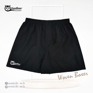 บ๊อกเซอร์สีขาว สีดำ ผ้าคอตตอล เอว25-42นิ้ว - SIAM BOXER