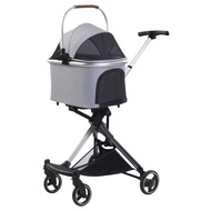 Pet Stroller Foldable Lightweight Dog and Cat Carrier Breathable Mesh Detachable Suitable for Small 