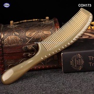 Japanese Horn Comb (Size: L - 19.5Cm) Beautiful Handy Long Body - COH173- Horn Comb of HAHANCO - Hair Care