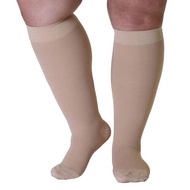 5Xl 6Xl 7Xl Plus ขนาดถุงเท้าการบีบอัดผู้ชายผู้หญิง Anti-เส้นเลือดขอด Thrombosis เข่าสูงถุงน่องยืดหยุ่นทำงาน Recovery