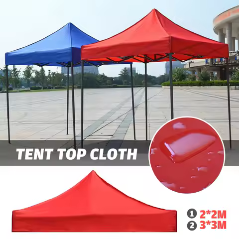 3X3M/2X2M Canopy Top Cover Replacement Four-Corner Tent Cloth Foldable Rainproof Patio Pavilion Repl