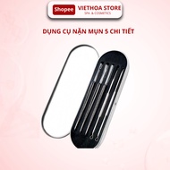 Acne Extraction Set, Acne Extraction Tool with 5 Beautiful Stainless Steel Parts