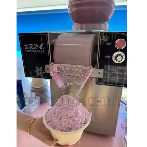 Commercial Korean Milk Snoway Snowflake Bingsu Snow Ice Cream Flake Maker Machine