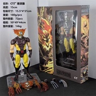 รุ่นพิเศษ CT Demon Wolf Knight Hellfire Wolverine Action Figure โมเดลตัวละครการ์ตูน Marvel PVC แขนขา