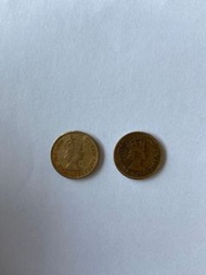 香港一毫 英女皇頭 1959 1979 年 古董 收藏 絕版 錢幣