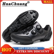 HUACHUANG MTB locking Mtb shoes cleats Cycling Shoes for Men and Women Outdoor Sports Bikes Shoes Professional Sports Sneakers Bicycle Shoes With Locks MTB SPD Road Cleats Shoes Men and Women