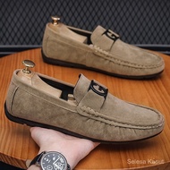 Soft Ready Stock Casual Men's Loafer Shoes Breathable Driving Boat Shoes Slip-On Men Loafers/ Stylis