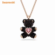 ใหม่ สวารอฟสกี้ ผู้หญิงหมีเท็ดดี้ Y สร้อยคอระดับไฮเอนด์กุหลาบโซ่กุญแจทองสร้อยคอสีดำกุหลาบทอง New Arr