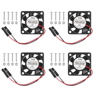 for Raspberry Pi Fan, 4Pcs for Raspberry Pi Cooling Fan Brushless CPU Cooling Fan Heatsink Cooler Co