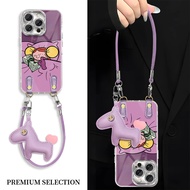 Doll Dollar Girl Suitable for 16/iPhone Precision Hole Feather Gauze Phone Case