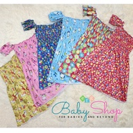 EFG Baby Girl OOTD Smock Off Shoulder Dress for Kids Girl 1-2 years Dress Baby Girl