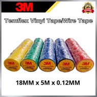 3M Temflex Vinyl Tape PVC Tape Electric Wire Tape Pita Wayar Elektrik Insulator