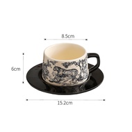 High-grade exquisite latte cup new afternoon tea cup cup saucer suit light luxury high-level design 